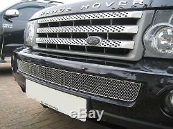 Chrome Bentley style lower MESH GRILLE for Range Rover Sport front bumper grill