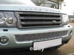 Chrome Bentley style lower MESH GRILLE for Range Rover Sport front bumper grill