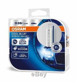 D3S Osram Xenarc Cool Blue Intense Up To 6000K Xenon HID Headlight Bulb DUO BOX