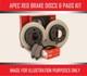 Discs And Pads Kit Front Apec Red For Land Rover Range Rover Sport 3 L 2014-2022