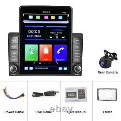 Double 2Din 9.5'' Car Stereo Radio Apple Carplay For GPS Navi WIFI BT with AHD Cam