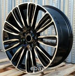 Dynamic Style 22x9.5 Black Machined Wheels Fit Land Rover Range Rover HSE SVR