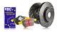 Ebc Front T/groove Disc & Yellowstuff Pad For Ford S-max 1.6 Td Elec H/b 1115