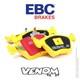Ebc Yellowstuff Front Brake Pads For Volvo V70 Mk3 2.0 Turbo 2010- Dp41932r