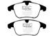 Ebc Yellowstuff Front Brake Pads For Volvo V70 Mk3 2.4 Twin Td (215 Hp)(201117)
