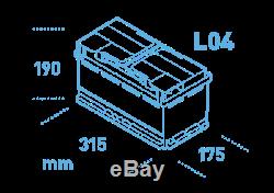 EK800 4 Year Warranty Exide Start Stop AGM Commerical Micro-Hybrid Battery