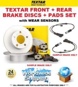 FRONT & REAR DISCS + PADS & SENSORS for LANDROVER RANGE ROVER EVOQUE 2.0D 2015