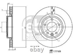 Febi Bilstein 177109 Brake Disc Fits Land Rover Range Rover Sport 3.0 D300 4x4