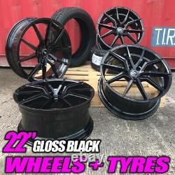 Fits Range Rover Evoque 22inch Alloy Wheels & New Tyres Discovery Sport Black