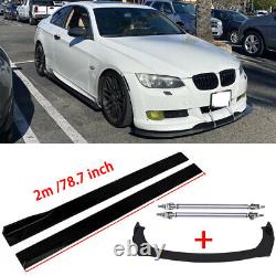 For E90 E91 E92 E93 M3 Front Bumper Lip Spoiler Splitter/Side Skirt/Strut Rods