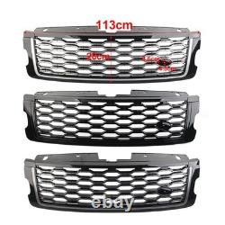 For Land Rover Range Rover 2018-2022 Front Bumper ABS Grille Grill Black