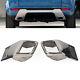 For Land Rover Range Rover Evoque 2010-2018 Rear Bumper Exhaust Tube Trim Silver