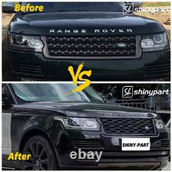 For Range Rover L405 Vogue 2013-2017 Front Grill Grille Mesh Facelift Look Black