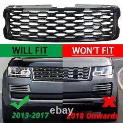 For Range Rover L405 Vogue 2013-2017 Front Grill Grille Mesh Facelift Look Black