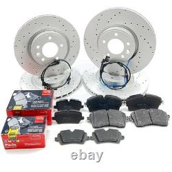 For Range Rover Sport 2.0 P400e Drilled Front Rear Brake Discs Apec Pads Sensors