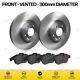 For Volvo V60 2010-2018 Front Brake Discs & Pads Set Pair Dsk2490 Pad1503