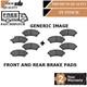 Front And Rear Brake Pads For Land Rover 4892712 48982713