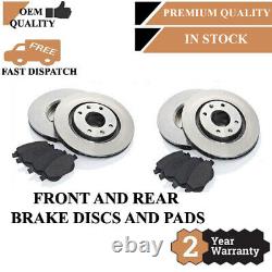 Front And Rear Brke Discs Pads Fr 3805 Vented Rr 3655 Vented 2879173729051720