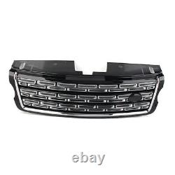 Front Bumper Upper Grille Grill For Land Rover Range Rover 2013-2017 Black+Black