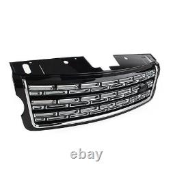 Front Bumper Upper Grille Grill For Land Rover Range Rover 2013-2017 Black+Black