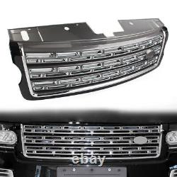 Front Bumper Upper Grille Grill For Land Rover Range Rover 2013-2017 Black+Gray