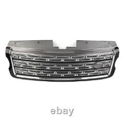 Front Bumper Upper Grille Grill For Land Rover Range Rover 2013-2017 Black+Gray