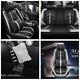 Full Seat Pu Leather Car Seat Cover Cushion Pad With Headrests & Waist Pillows