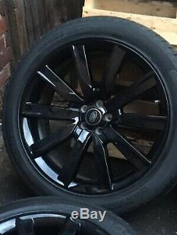 Genuine 21 Land Rover Range Rover Velar Alloys Wheels Conti Tyres Gloss Black