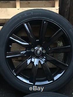 Genuine 21 Land Rover Range Rover Velar Alloys Wheels Conti Tyres Gloss Black