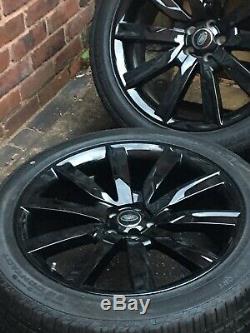 Genuine 21 Land Rover Range Rover Velar Alloys Wheels Conti Tyres Gloss Black