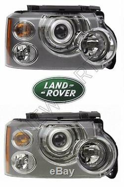 Genuine For Land Rover Range Rover 06-09 Left & Right Halogen Headlight Assies