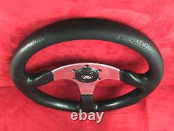 Genuine Momo Competition 350mm black leather steering wheel Land Rover centre 7C