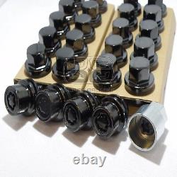 Genuine Range Rover Discovery Sport Vogue Black Alloy Locking Wheel Bolts Nuts
