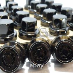 Genuine Range Rover Discovery Sport Vogue Black Alloy Locking Wheel Bolts Nuts