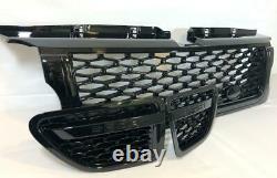 Gloss Black Front Grille & Side Vents Black Mesh Range Rover Sport 2005-9 L320