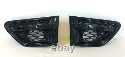 Gloss Black Front Grille & Side Vents Black Mesh Range Rover Sport L320 2010-13