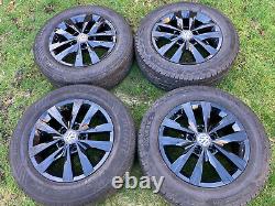 Gloss Black Genuine Vw Transporter T6 T5 T5.1 T32 Alloy Wheels Sport Highline