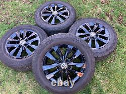 Gloss Black Genuine Vw Transporter T6 T5 T5.1 T32 Alloy Wheels Sport Highline