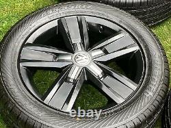 Gloss Black Genuine Vw Transporter T6 T5 T5.1 T32 Alloy Wheels Sport Highline