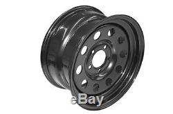 Grw012 Set Of 5 Steel Modular Wheels Black For Land Rover Discovery 2 1998-2004