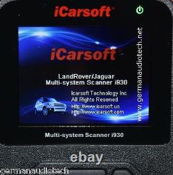 LAND RANGE ROVER OBD2 DIAGNOSTIC SCANNER TOOL ERASE FAULT CODES iCARSOFT i930