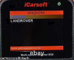 LAND RANGE ROVER OBD2 DIAGNOSTIC SCANNER TOOL ERASE FAULT CODES iCARSOFT i930