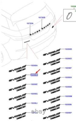 LAND ROVER RANGE ROVER EVOQUE L551 Bootlid Badge LR135501 NEW GENUINE