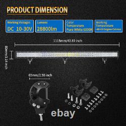 LED Work Light Bar 12V 24V Flood Spot Combo Beam Offroad Lamp 20inch 120W 126W