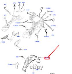 LR RANGE ROVER SPORT II L494 Rear Right Inner Fender Liner LR127997 NEW GENUINE