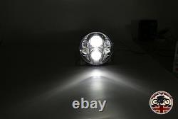 LYNX LED DRL Headlights x2 for Land Rover Defender 7 Inch DOT E9 MARKED 7802C
