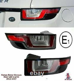 Land Range Rover Evoque LED Rear Light Tail Lights Brake Light Lamp Clear PAIR