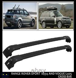 Land Range Rover Sport L494 And Vogue L405 Roof Rail Cross Bars Black Anti Theft