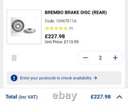 Land Rover DISCOVERY 3 07/04-09/09 Brembo 09.8874.31 Brake Disc