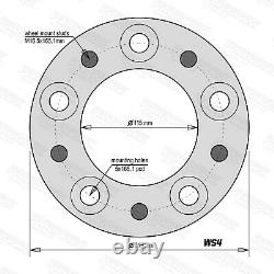 Land Rover Discovery 2 P38 30mm Aluminium Wheel Hubcentric Wheel Spacers & Bolts